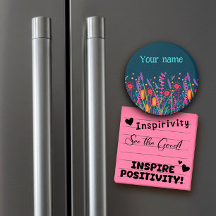 Fun Customized Colorful Wildflowers Inspirivity Magnet