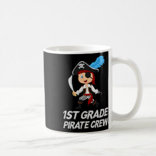 Fun Cute 1st Grade Pirate Halloween Coffee Mug