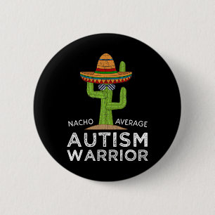 Fun Cute Autistic Support Fun Autism Warrior Aware 6 Cm Round Badge