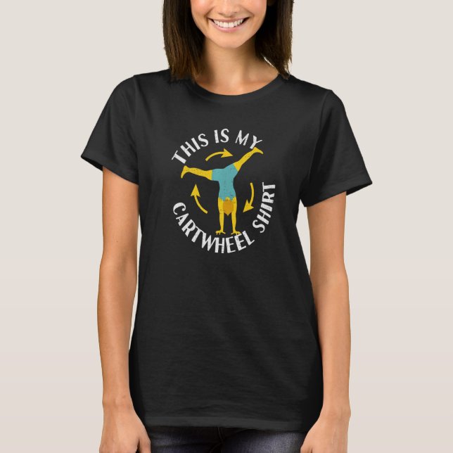 Fun Cute Cartwheel Premium T-Shirt (Front)