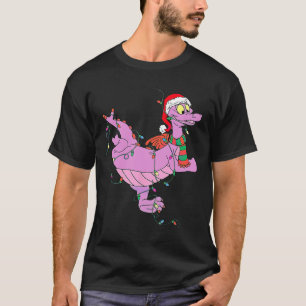 Fun Cute Dragon Figment Lights Christmas T-Shirt