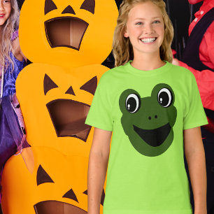 Fun Cute frog Face Easy Halloween costume T-Shirt