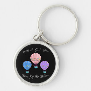 Fun Cute Hot Air Balloon Key Ring