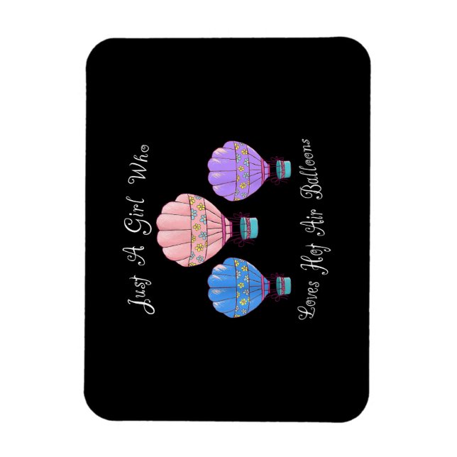 Fun Cute Hot Air Balloon Magnet (Vertical)