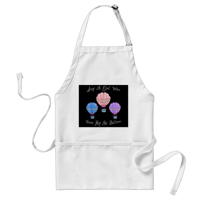 Fun Cute Hot Air Balloon Standard Apron (Front)