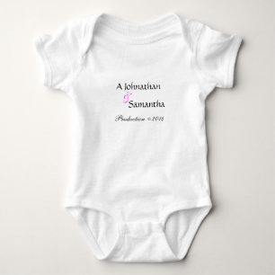 Fun Cute Personalised Baby One Piece Bodysuit