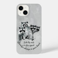Fun Cute Racoon Animal Family Quote