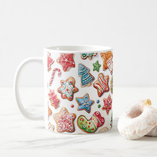 Fun Cute Watercolor Christmas Cookies Mug
