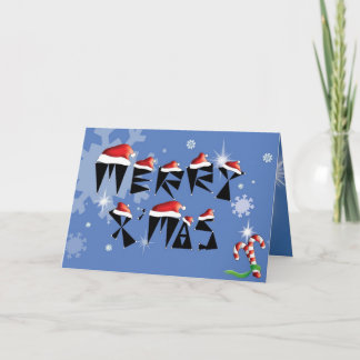 Fun cute xmas holiday card