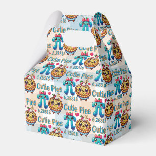 Fun “Cutie Pies” Cute Pi Symbol & Pie Pun Favour Box