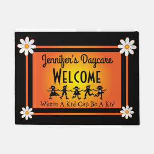 Fun Daisies & Kids Personalised Daycare Welcome Doormat