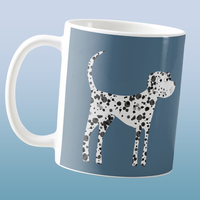 Fun Dalmatian Dog Personalised Coffee Mug (Creator Uploaded)