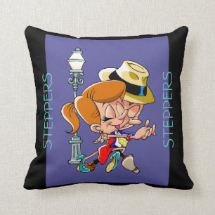 Fun DANCE cartoon couple Swing dancing Cushion