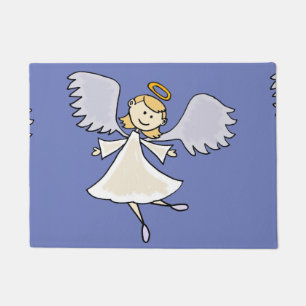 Fun Dancing Angel Cartoon Doormat