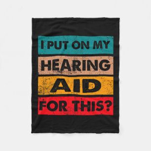 Fun Deaf Pride Awareness Sign Languages Hearing Ai Fleece Blanket