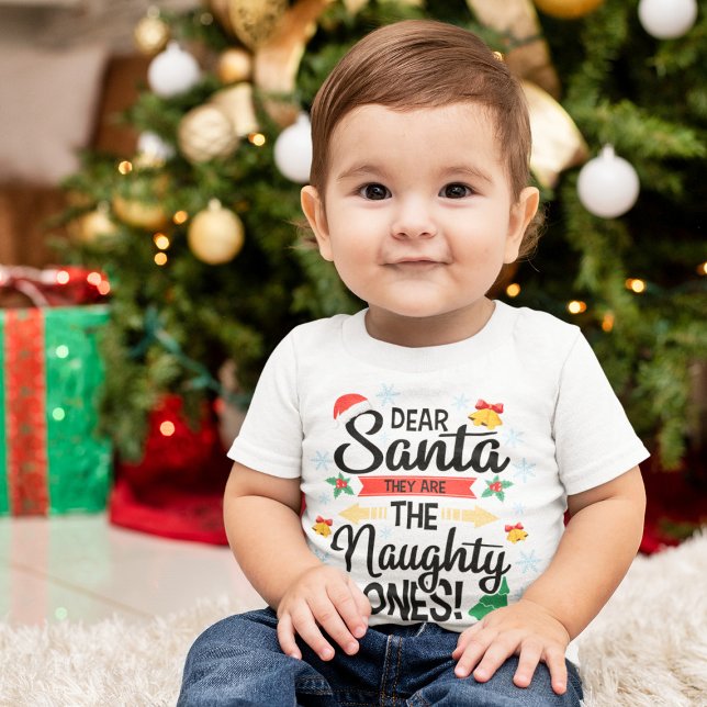 Fun dear Santa they are the naughty ones Christmas Toddler T-Shirt (Creator Uploaded)