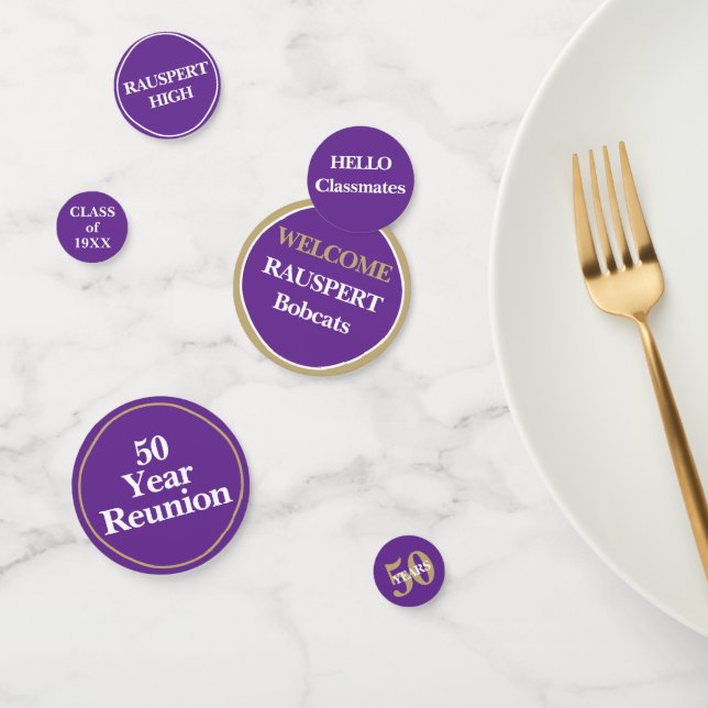 Fun Decor! class reunion table confetti!! Confetti (Group)