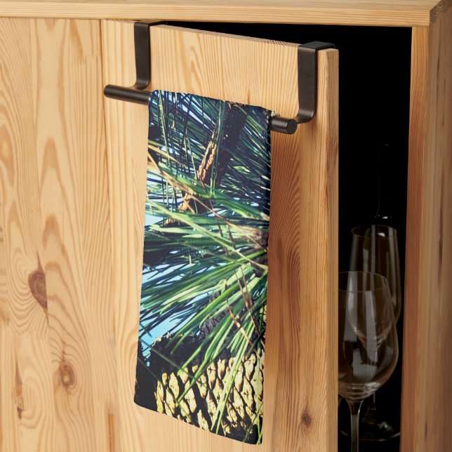 Fun Decorative PineCone Tea Towel (Thirds Fold)