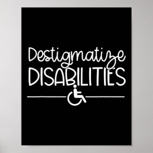 Fun Destigmatize Disabilities slp acceptance Speci Poster