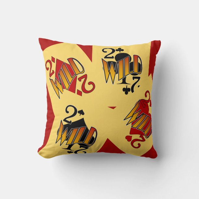 Fun Deuces Wild Pillow (Front)