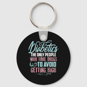 Fun Diabetes Awareness Gift Cute Diabetic Boy Girl Key Ring