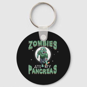 Fun Diabetes Awareness Zombies Ate My Pancreas Tee Key Ring