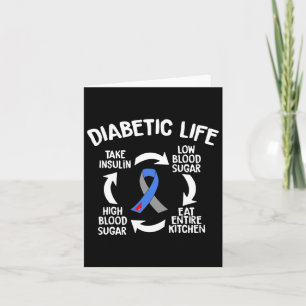 Fun Diabetic Life Cycle Diabetes Awareness Gift  Card