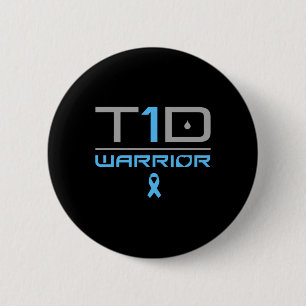 Fun Diabetic Type 1 Diabetes Awareness Quote T1d  6 Cm Round Badge