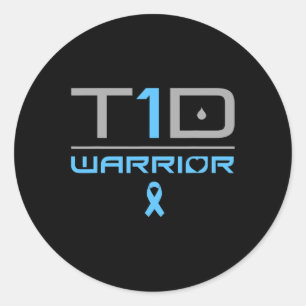 Fun Diabetic Type 1 Diabetes Awareness Quote T1d Classic Round Sticker