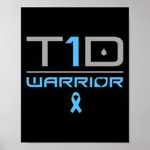 Fun Diabetic Type 1 Diabetes Awareness Quote T1d Poster