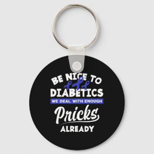 Fun Diabetic Type 1 Diabetes T1d Diabetes Awarenes Key Ring