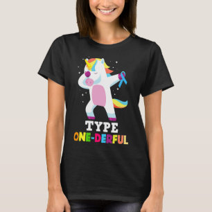 Fun Diabetic Type 1 Diabetes T1d Type One-derful U T-Shirt