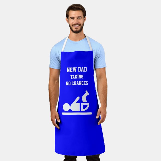 Fun Diaper Duty NEW DAD Blue Apron (Worn)