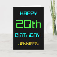 Fun Digital Computing Themed 20th Birthday