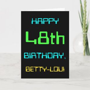 Fun Digital Computing Themed 48th Birthday Card