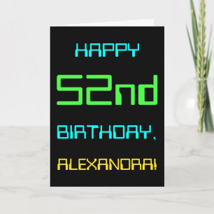Fun Digital Computing Themed 52nd Birthday Card