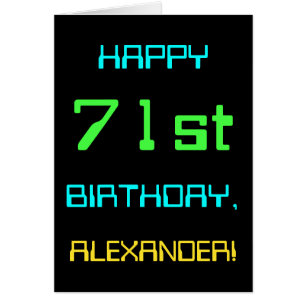 Fun Digital Computing Themed 71st Birthday
