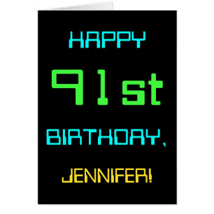 Fun Digital Computing Themed 91st Birthday