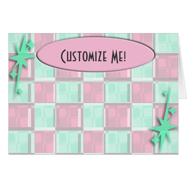 Fun Diner Style Retro Pattern Art Cute (Front Horizontal)