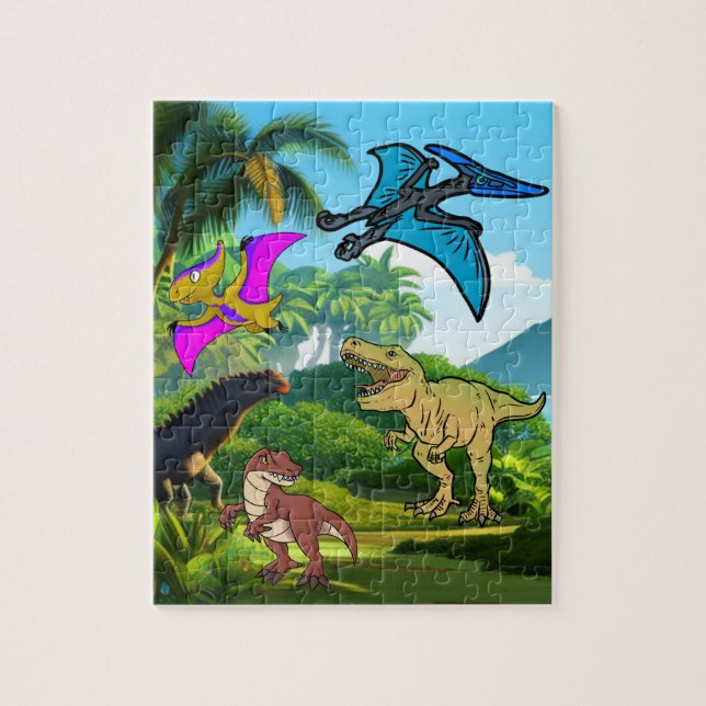 Fun Dinosaur  Jigsaw Puzzle (Vertical)