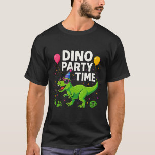 Fun Dinosaur Party Illustration T-Shirt