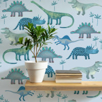 Fun Dinosaur Pattern Blue