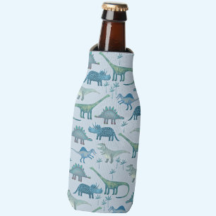 Fun Dinosaur Pattern Bottle Cooler