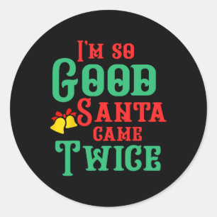 Fun Dirty Naughty Inappropriate Christmas Adult Y  Classic Round Sticker