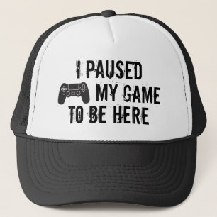 Fun distressed gaming or gamer player message, trucker hat