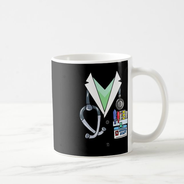 Fun Doctor White Lab Coat Costume Halloween Doctor Coffee Mug (Right)