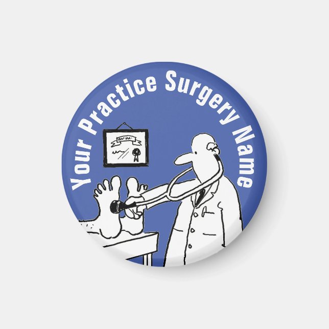 Fun Doctor with Stethoscope Magnet (Front)