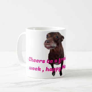 Fun dog breakfast coffee mug