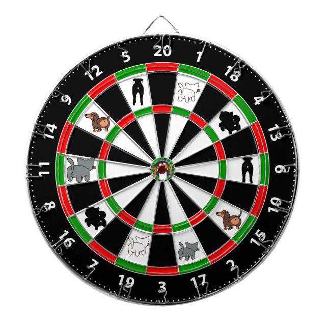Fun Dog & Cat Butt Dartboard (Front)