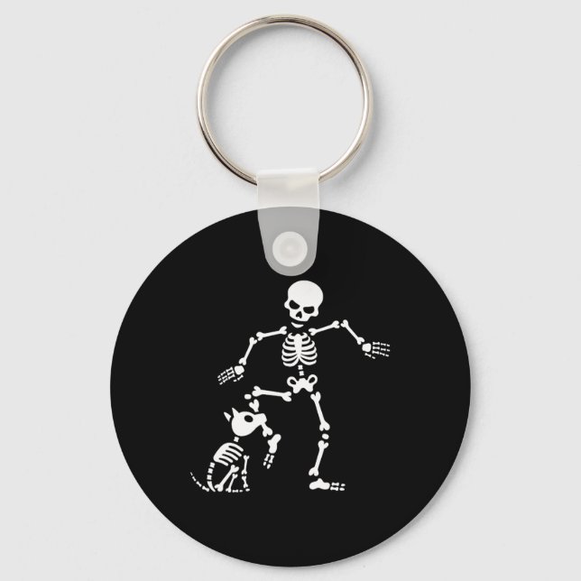 Fun Dog like bones Costume Halloween Key Ring (Front)